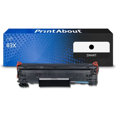 PrintAbout huismerk Toner 83X (CF283X) Zwart Hoge capaciteit Geschikt voor HP