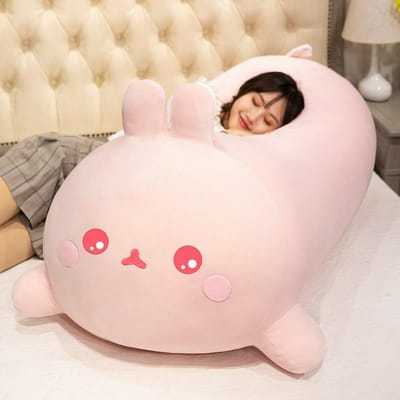 50/80cm Groot Kawaii Knuffelkonijn Pluche Speelgoed Zacht Speelgoed Kussen Konijntje Kinderkussen Poppetje Verjaardagscadeaus voor Kinderen 50cm