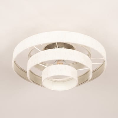 Lumidora Plafondlamp 31816 - Plafonniere - JULIA - E27 - Beige - Creme - Textiel - ⌀ 50 cm