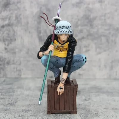 Figurine d'action en PVC Trafalgar Law 21cm One Piece | En stock Expédition rapide Cadeau d'anniversaire et de vacances no box gray