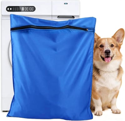 Waszak voor Huisdieren - Grote Waszak voor Honden, Katten en Kleine Dieren - Voorkomt Haarblokkering in de Wasmachine (65×70 cm)