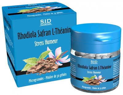 S.I.D Nutrition Rhodiola Saffraan L-Theanine Stress Stemming 30 Capsules