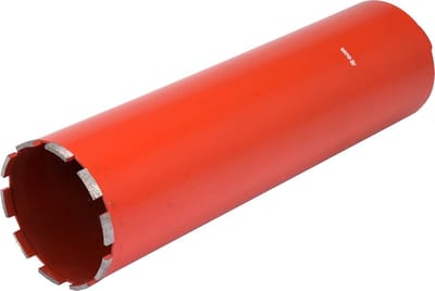 Diamantboorkroon - Kernboor - Gaten Boren - Turbo Segmenten - 122mm x 400mm - Rood