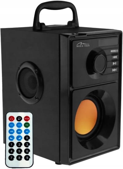 Draagbare Bluetooth Luidspreker 15W met Subwoofer, FM-Radio, USB & AUX, Tot 7 Uur Speeltijd