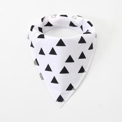 New Age Devi - Slab - Slabbetjes - Slabber - Bandana - Driehoek - Driehoekjes - Wit - Zwart - Baby - Babykamer - Kraamkado - Uitzetlijst