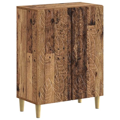 vidaXL - Badkamer - Opbergkast - DELFT - Oud - hout - 59,5 - x - 31 - x - 80 - cm
