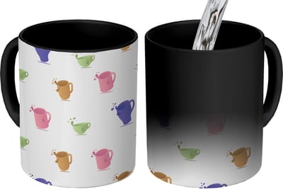 Magische Mok - Foto op Warmte Mokken - Koffiemok - Patronen - Thee - Theekop - Magic Mok - Beker - 350 ML - Theemok