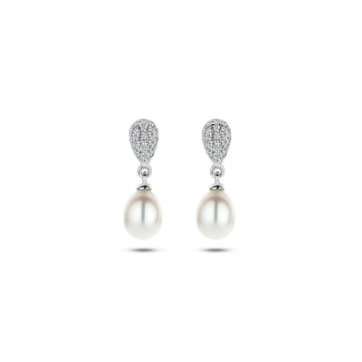 oorhangers parel en zirkonia