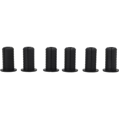6 stuks Satellietkabel Doorvoer Set Rubber 7mm Gatdiameter 3/4in Buitendiameter Muurdoorvoer voor zwart