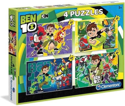 Set van 4 Legpuzzels met 20 Stukjes - Tekening Kinderen