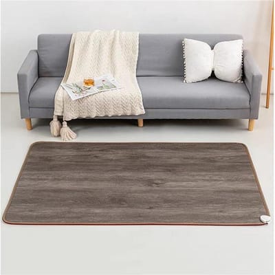 Elektrisch vloerkleed - Verwarmde mat - Comfortabele warmte - Antislip en waterdicht - 100 x 200 cm - Houtnerf