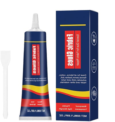 Textiellijm - Stoflijm - Stoffen Repareren - Waterdichte Hechting - 50 ml - Transparant