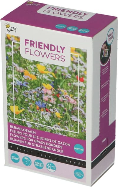 Friendly Flowers - 25m2 Bloemenmengsel voor biodiversiteit langs bermen