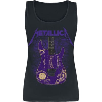 Metallica Top - Ouija Purple - M tot L - voor Vrouwen - zwart