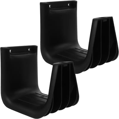 Stofzuigerslang Houder - Wandhaak Organizer - Slang Opbergen - U-vormige Beugel - 18 x 16 x 13.5 cm - Zwart