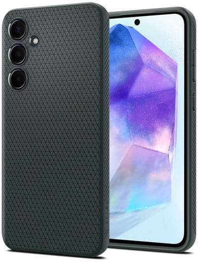 Spigen Liquid Air Hoesje voor de Samsung Galaxy A55 - Back Cover Flexibel TPU Groen