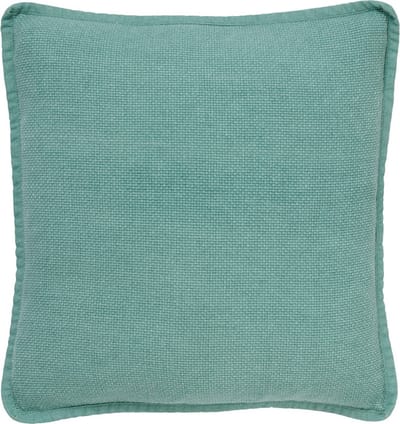 Dutch Decor BOWIE - kussenhoes 45x45 cm - gewassen katoen - Jadeite - groen - met rits - zonder binnenkussen