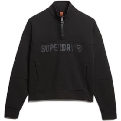 Superdry - Active Tech Logo Relaxed Halfzip Sweater - Dames - Truien