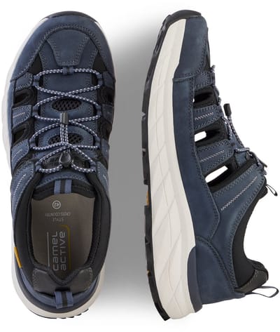 camel active Vrijetijdsschoen met elastische veters - Maat menswear-42 - Blauw