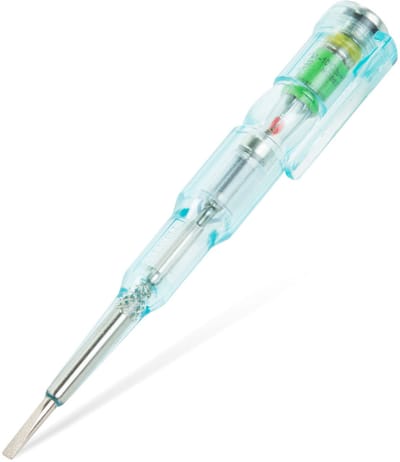 Spanningszoeker Schroevendraaier Contactloos - 70-250V AC Met Rode LED - Penmodel Met Polariteits- en Continuïteitstest [25821]