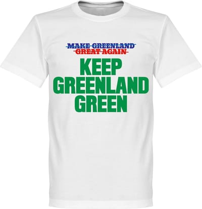 Anti Trump Keep Greenland Green T-Shirt - Wit - L