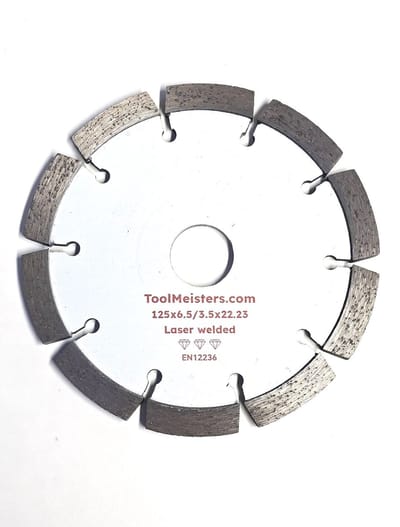 ToolMeisters - Voegenslijpchijf Diamant Laser welded | 125mm x 22.23mm 10 tands