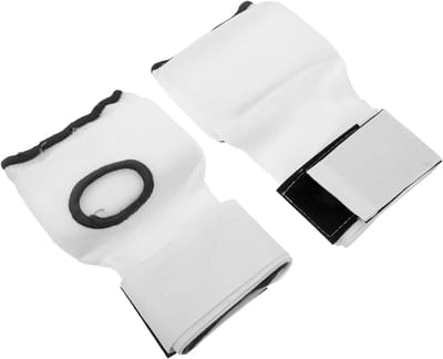 Bokshandschoenen Binnen - Gel Wraps - Vechtsport Training - Ademend Vochtregulatie - 17 x 11 cm - Wit