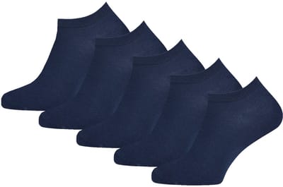 Unisex sneakersokken | Katoen | Merk: Gianvaglia | Kleur: Blauw | Maat: 35-40/ 41-46 | 5 Paar