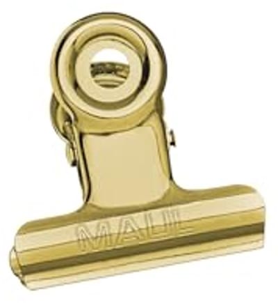 Papierklem met brede sluitclip en klembreedte van 1 cm - 10 stuks, ideaal voor huishouden en kantoor