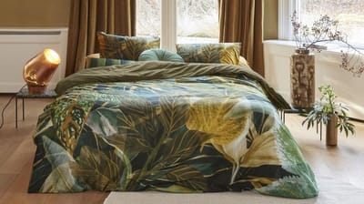 Beddinghouse Fiona dekbedovertrek - Tweepersoons - 200x200/220 cm - Groen