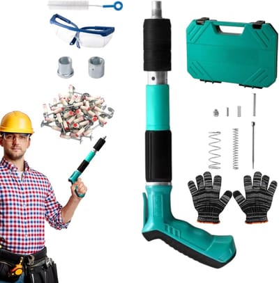 Nagelpistool - Nietmachine set - Materiaal bevestigen - Hoge prestaties - 36 x 27 cm - Roestvrij staal