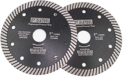 Diamantzaagblad - Snijschijf - Tegels Zagen - Superdun - 2 stuks 125mm - Zilver