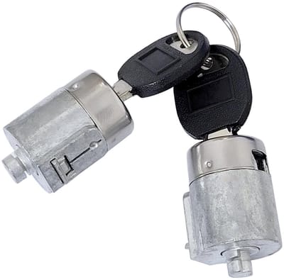 Dailygoody - Deurslot Cilinder Set voor GMC 88-94 C1500 C2500 C3500 met 2 Sleutels