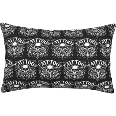 Housse de coussin rectangulaire personnalisée Tatoueur Tatoueurs Housse de coussin Décoratif Chambre à coucher Lit Confort de la maison Coussin jeté 60x40cm