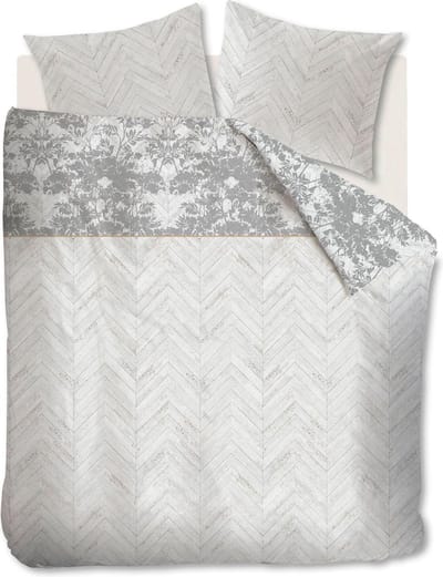 Beddinghouse Faye - Dekbedovertrek - Tweepersoons - 200x200/220 cm + 2 kussenslopen 60x70 cm - Grijs