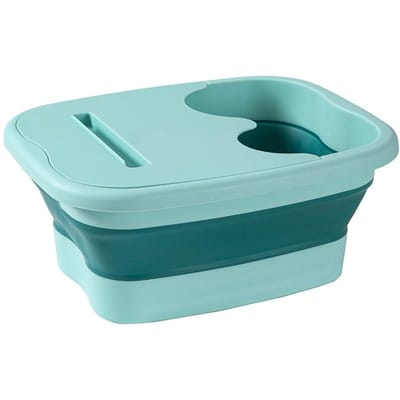 Seau de Massage pour bain de pieds pliable, seau de trempage, bassin pliable, Spa, seau de bain de pieds, Sauna domestique, baignoire de pédicure vert