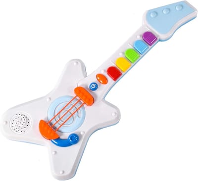 Oorschakelaar Gitaar voor Kinderen met Licht en Geluid - Educatief Speelgoed