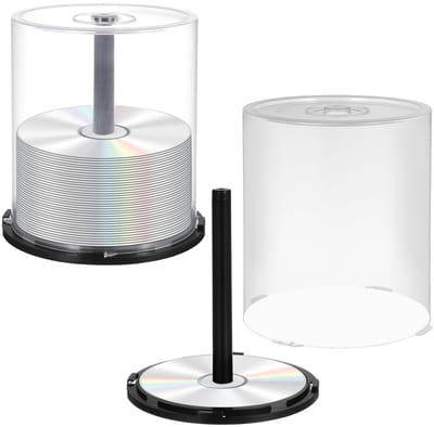 Dailygoods- Taartdoos Transparant Kunststof - CD-houder - Opbergdoos