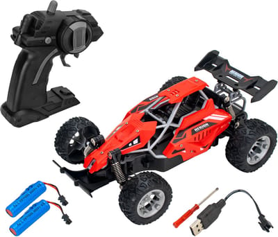 RC Buggy 1:16 Afstandsbestuurbare Auto Offroad 12 km/u 2.4 GHz Incl. 2 Oplaadbare Batterijen Voor Kinderen