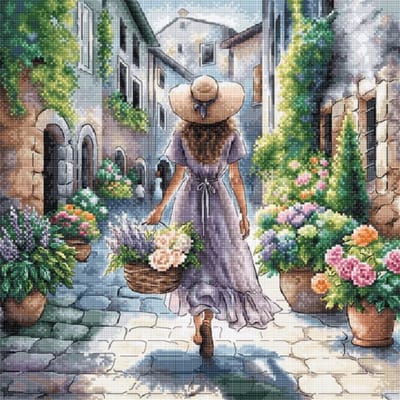 Borduurpakket AVA Stitch - The Scent of Flowers - De Geur van Bloemen - telpatroon