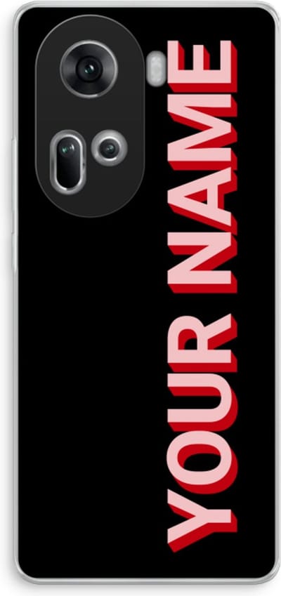Gepersonaliseerd - Case Company® - Hoesje geschikt voor Oppo Reno 11 hoesje - Namecase - Soft Cover Telefoonhoesje - Bescherming aan alle Kanten en Schermrand