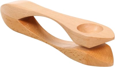 Muzikale lepel - Folk instrument - Muziek maken - Natuurlijk hout - 23 x 95 cm - Houtkleur