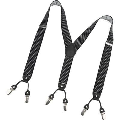 Heren Bretels Gemakkelijk Verstelbare Y-vormige Banden 3.5x110cm1.4x43.3in Ergonomische Bretels voor black