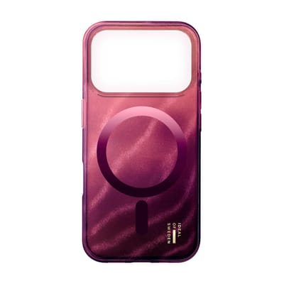 iDeal of Sweden Clear Case geschikt voor MagSafe geschikt voor iPhone 17 Pro - Cherry Lacquer