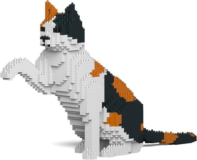 Bouwstenen Kat Model - Grote Dieren Puzzel Set voor Volwassenen en Tieners