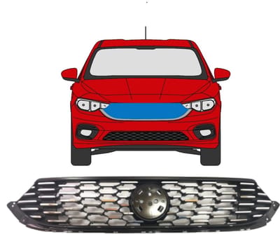 Verchroomde grill voor Fiat Tipo 2016-