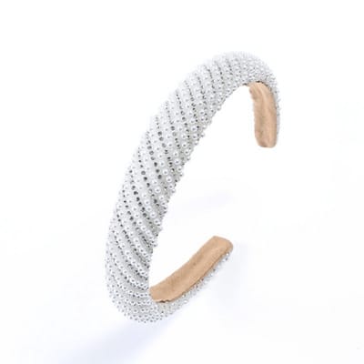 Juwelen Diadeem Zilver - Dames diadeem met strass - Elegante haaraccessoires hoofdband met rhinestones