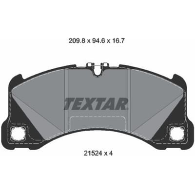 Remblokset TEXTAR 2152401, voor