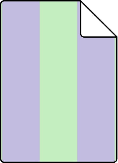 Proefstaal ESTAhome behang strepen paars en groen - 26.5 x 21 cm - 131573-S