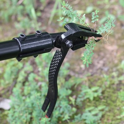 Onkruidtrekker Rechtopstaand - Onkruidverwijderaar Tuin - Moeiteloos Onkruid Wieden - Onbreekbare Stalen Constructie - Extra Lang Bereik - Zwart